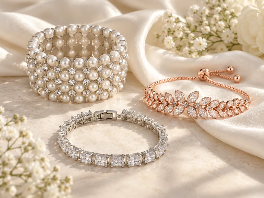Bridal & bridesmaids bracelet collection moodboard