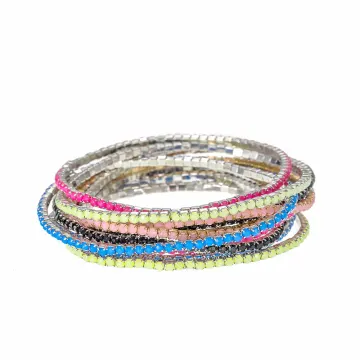 Rainbow Fine Bracelet Stack